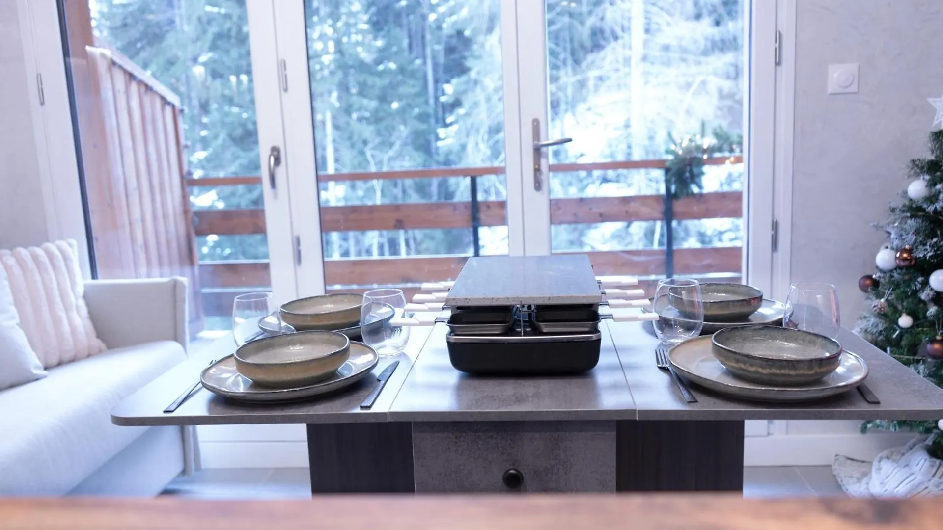 Studio Cabine Au Loup Blanc Avec Vue Mont Blanc Saint-Gervais-les-Bains Διαμέρισμα